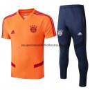 Nuevo Camisetas Bayern Múnich Conjunto Completo Entrenamiento 19/20 Baratas Naranja Azul