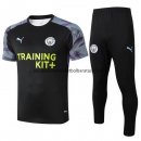 Nuevo Camisetas Manchester City Conjunto Completo Entrenamiento 19/20 Baratas Negro Purpura
