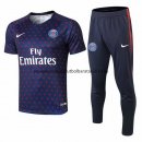 Camisetas Entrenamiento Conjunto Completo Paris Saint Germain 18/19 Azul Baratas