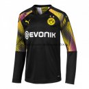 Nuevo Camisetas Manga Larga Portero Borussia Dortmund Negro Liga 19/20 Baratas