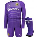 Nuevo Camisetas Manga Larga Portero (Pantalones+Calcetines) Borussia Dortmund 3ª Liga 18/19 Baratas