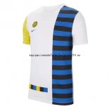Nuevo Camisetas Entrenamiento Inter Milán 21/22 Blanco Azul Amarillo Baratas