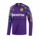 Nuevo Camisetas Manga Larga Portero Borussia Dortmund Purpura Liga 19/20 Baratas