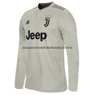 Nuevo Camisetas Manga Larga Juventus 2ª Liga 18/19 Baratas