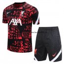 Nuevo Camisetas Liverpool Conjunto Completo Entrenamiento 20/21 Rojo Negro Blanco Baratas