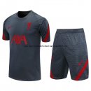 Nuevo Camisetas Liverpool Conjunto Completo Entrenamiento 20/21 Gris Rojo Baratas