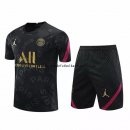 Nuevo Camisetas Paris Saint Germain Conjunto Completo Entrenamiento 20/21 Negro Oro Baratas