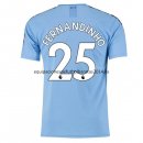 Nuevo Camisetas Manchester City 1ª Liga 19/20 Fernandinho Baratas