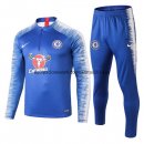 Nuevo Camisetas Chaqueta Conjunto Completo Chelsea Ninos Azul Liga 18/19 Baratas