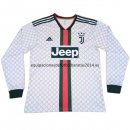Nuevo Camisetas Manga Larga Especial Juventus Blanco Liga 19/20 Baratas