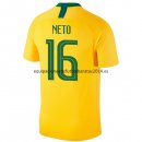 Nuevo Camisetas Brasil 1ª Equipación 2018 Neto Baratas