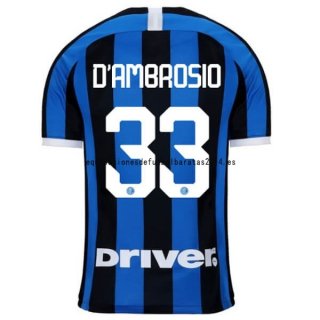 Nuevo Camiseta Inter Milán 1ª Liga 19/20 D'Ambrosio Baratas