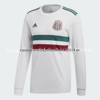 Nuevo Camisetas Manga Larga Mexico 2ª Equipación 2018 Baratas