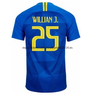 Nuevo Camisetas Brasil 2ª Equipación 2018 Willian Baratas