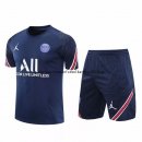 Nuevo Camisetas Paris Saint Germain Conjunto Completo Entrenamiento 20/21 Azul Marino Baratas