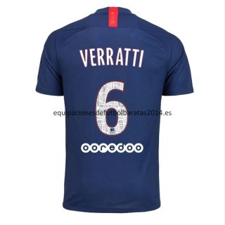 Nuevo Camisetas Paris Saint Germain 1ª Liga 19/20 Verratti Baratas
