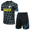 Nuevo Camisetas Inter Milán Conjunto Completo Entrenamiento 20/21 Gris Baratas