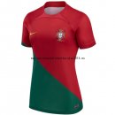 Nuevo 1ª Camiseta Mujer Portugal 2022 Rojo Baratas