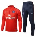 Nuevo Camisetas Chaqueta Conjunto Completo Paris Saint Germain Ninos Rojo Azul Liga Europa 17/18 Baratas
