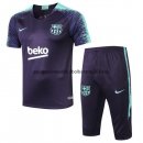 Nuevo Camisetas Barcelona Conjunto Completo Entrenamiento 18/19 Azul Verde Baratas