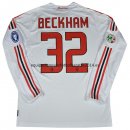 Nuevo Camisetas Beckham Manga Larga AC Milan 2ª Equipación Retro 2008-2009 Baratas