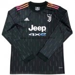 Nuevo Camiseta 2ª Liga Manga Larga Juventus 21/22 Baratas