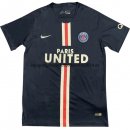 Camisetas Entrenamiento Paris Saint Germain 18/19 Azul Marino Baratas