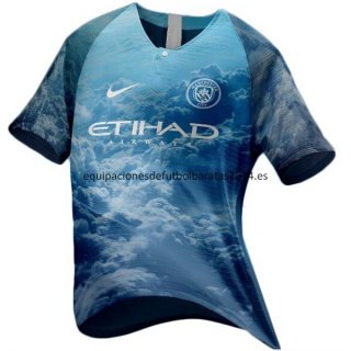 Nuevo Camisetas EA Sport Manchester City Azul Liga 18/19 Baratas