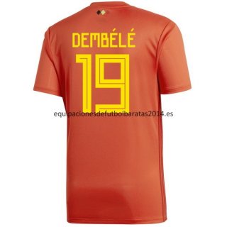 Nuevo Camisetas Belgica 1ª Liga Equipación 2018 Dembele Baratas