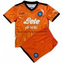 Nuevo Camiseta 3ª Liga Portero Conjunto De Niños Napoli 21/22 Naranja Baratas