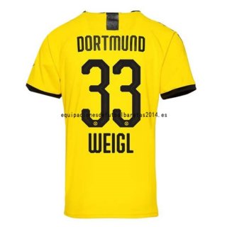 Nuevo Camiseta Borussia Dortmund 1ª Liga 19/20 Weigl Baratas