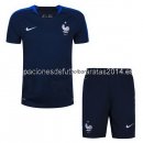 Nuevo Camisetas Francia Conjunto Completo Entrenamiento 2018 Azul Baratas