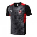 Nuevo Entrenamiento AC Milan 21/22 Negro Rojo Baratas