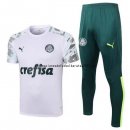 Nuevo Camiseta Entrenamiento Conjunto Completo Palmeiras 20/21 Blanco Verde