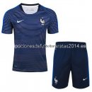 Nuevo Camisetas Francia Conjunto Completo Entrenamiento 2018 Azul Blanco Baratas