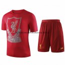 Nuevo Camisetas Conjunto Completo Liverpool Entrenamiento 19/20 Rojo Baratas