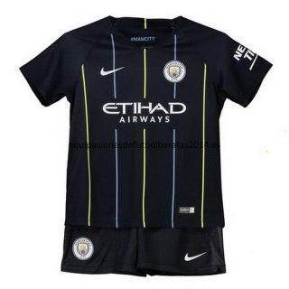 Nuevo Camisetas Ninos Manchester City 2ª Liga 18/19 Baratas