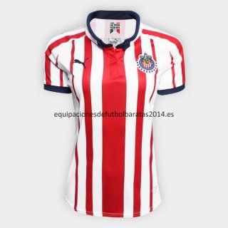 Nuevo Camisetas Mujer CD Guadalajara 1ª Liga 18/19 Baratas