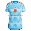 Nuevo 2ª Camiseta Mujer España 2022 Azul Baratas