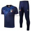 Nuevo Camiseta Entrenamiento Conjunto Completo Italia 2020 Azul