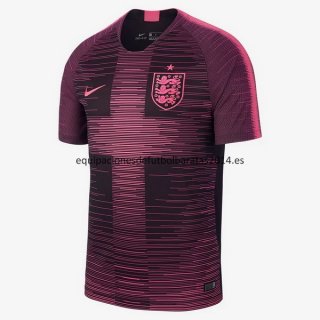 Nuevo Camisetas Inglaterra Equipación 2018 Entrenamiento Pre Match Rosa Baratas