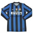 Nuevo Camisetas Manga Larga Inter Milan 1ª Equipación Retro 2010-2011 Baratas