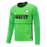 Nuevo Camisetas Manga Larga Portero Inter Milán 20/21 Verde Baratas