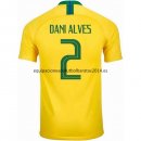 Nuevo Camisetas Brasil 1ª Equipación 2018 Dani Alves Baratas