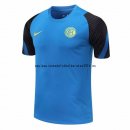 Nuevo Camisetas Entrenamiento Inter Milán 20/21 Azul Negro Baratas