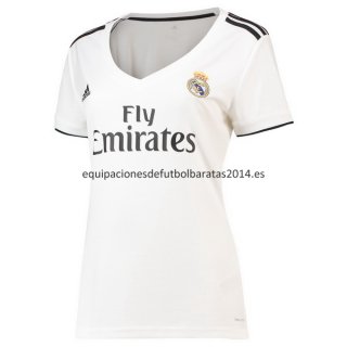 Nuevo Camisetas Mujer Real Madrid 1ª Liga 18/19 Baratas