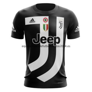Nuevo Camisetas Entrenamiento Juventus 18/19 Negro Blanco Baratas