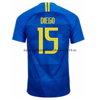 Nuevo Camisetas Brasil 2ª Equipación 2018 Diego Baratas