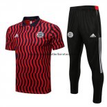 Nuevo Conjunto Completo Polo Bayern Múnich 22/23 Rojo I Negro Baratas