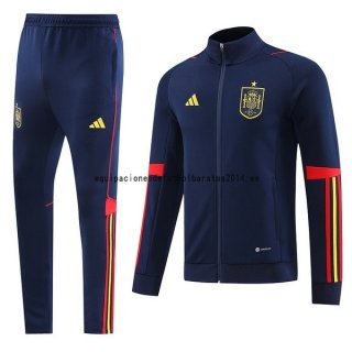 Nuevo Conjunto Completo Ropa Deportiva Con Cremallera Larga España 2022 Azul Marino Baratas